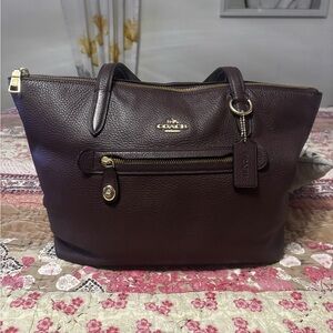 Coach Taylor Oxblood/ Burgundy Leather Tote Bag